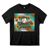 Black Baseball Mom Squad Tumbler Heavy Core Tee - BundleAndBundleShop