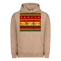Pigment Burro thunderbird bullskull Aztec pattern Urban Hoodie - BarkalooDesign