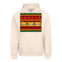 Sandshell thunderbird bullskull Aztec pattern Urban Hoodie - BarkalooDesign