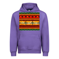 Tulip thunderbird bullskull Aztec pattern Urban Hoodie - BarkalooDesign