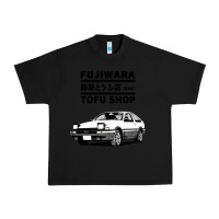 Black initial d fujiwara tofu shop ae86 manga Urban Heavy Tee - lanVoArt