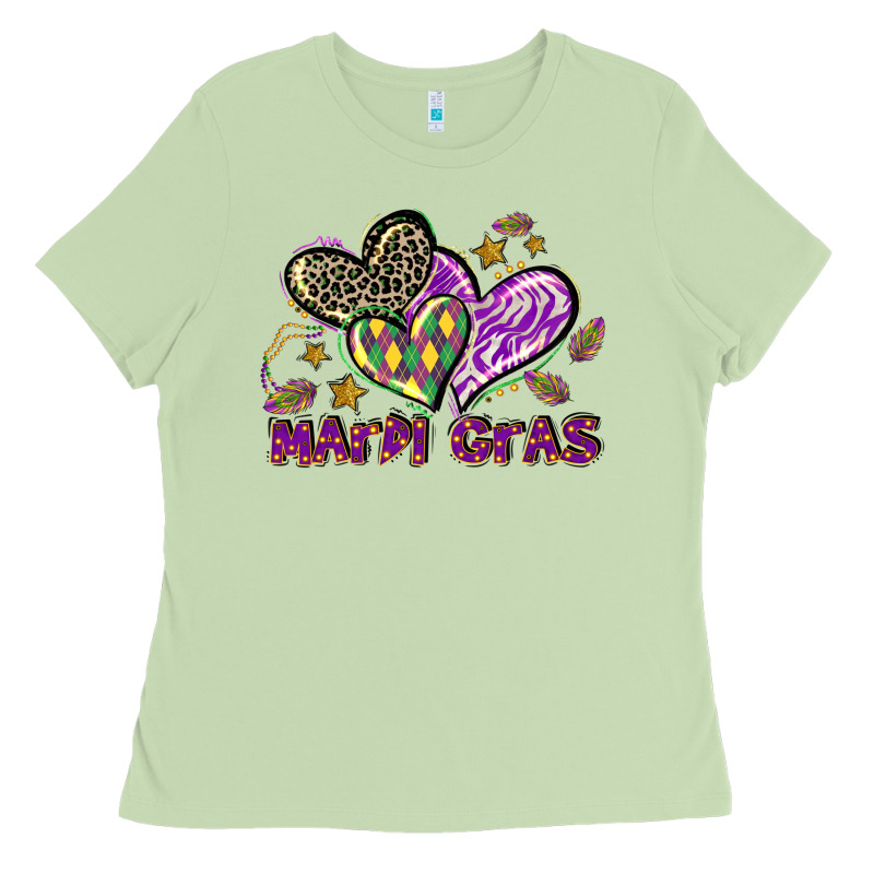 Mardi Gras Heart Ladies Tee by LillyAllenDesigns | Teevron