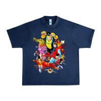 Navy invincible and friend hero art Urban Heavy Tee - lanVoArt