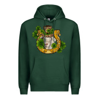Sports Green st patricks day goat horseshoe shamrock Premium Hoodie - RanaPortraitStore