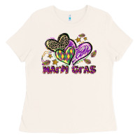 Bone Mardi Gras heart Ladies Tee - LillyAllenDesigns