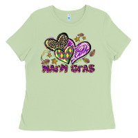 Matcha Mardi Gras heart Ladies Tee - LillyAllenDesigns