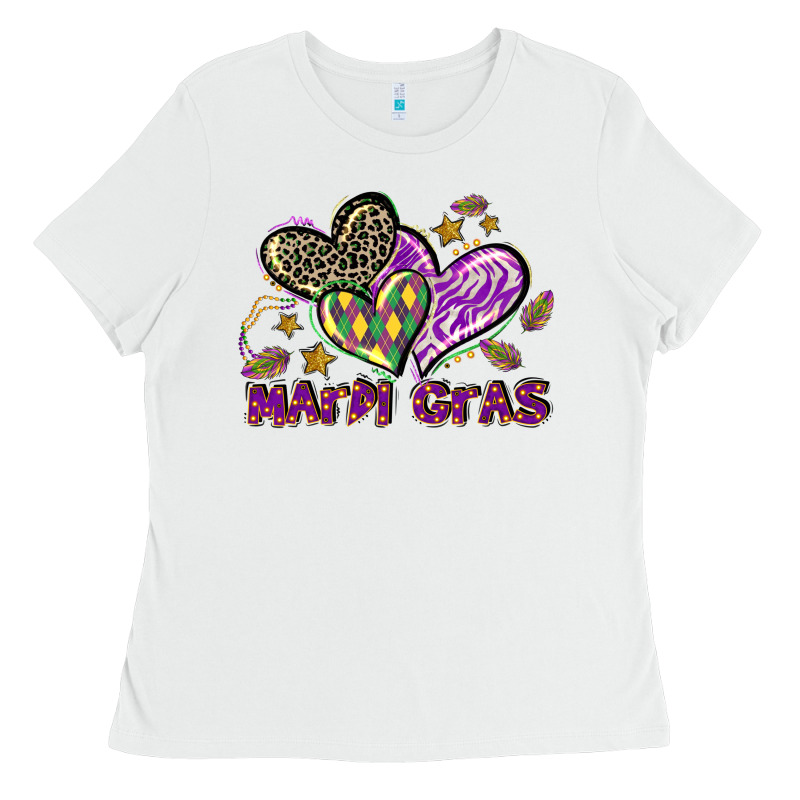 Mardi Gras Heart Ladies Tee by LillyAllenDesigns | Teevron
