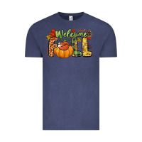 Vintage Denim Welcome Fall Vintage Tee - NancyCooperArtShop