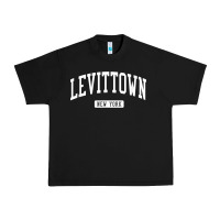 Black levittown new york ny vintage athletic sports design t shirt Urban Heavy Tee - lanVoArt