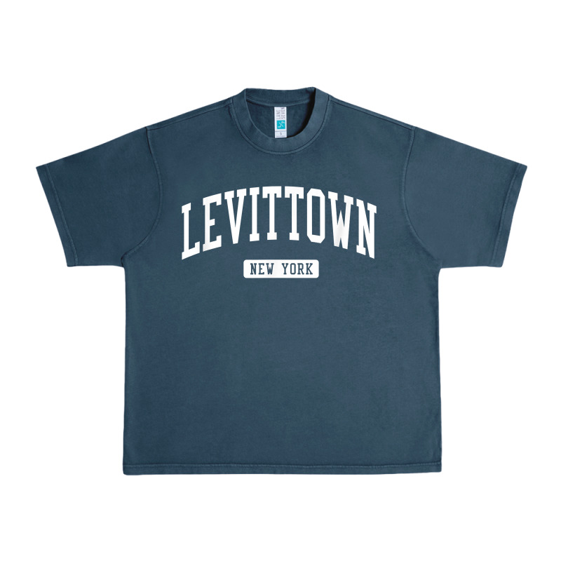 Levittown New York Ny Vintage Athletic Sports Design T Shirt Urban Heavy Tee by lanVoArt | Teevron