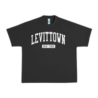 Pigment Black levittown new york ny vintage athletic sports design t shirt Urban Heavy Tee - lanVoArt