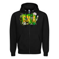 Black St. Patricks Day Cna Zipper Hoodie - CowhideDigitalArt