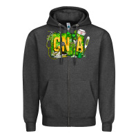 Charcoal Heather St. Patricks Day Cna Zipper Hoodie - CowhideDigitalArt