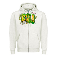 Oatmeal Heather St. Patricks Day Cna Zipper Hoodie - CowhideDigitalArt