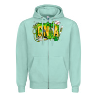 Seafoam St. Patricks Day Cna Zipper Hoodie - CowhideDigitalArt