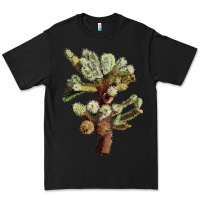 Black Cholla Tree Cactus Premium Tee - LillyAllenDesigns