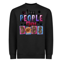Black less people more dogs Heavyweight Sweatshirt - FaDigitalArtStudio