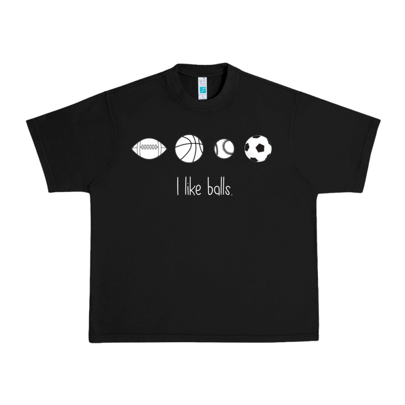 Funny Sports Balls Gag Gift Urban Heavy Tee by lanVoArt | Teevron