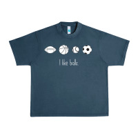Midnight Navy Funny Sports Balls Gag Gift Urban Heavy Tee - lanVoArt