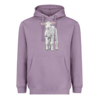 Lavender merino wool baby sheep Heavyweight Hoodie - LillyAllenDesigns