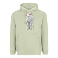 Matcha merino wool baby sheep Heavyweight Hoodie - LillyAllenDesigns