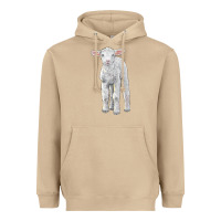 Mushroom merino wool baby sheep Heavyweight Hoodie - LillyAllenDesigns