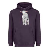 Plum merino wool baby sheep Heavyweight Hoodie - LillyAllenDesigns