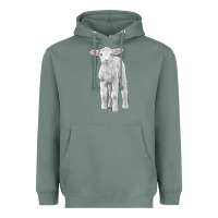Sage merino wool baby sheep Heavyweight Hoodie - LillyAllenDesigns