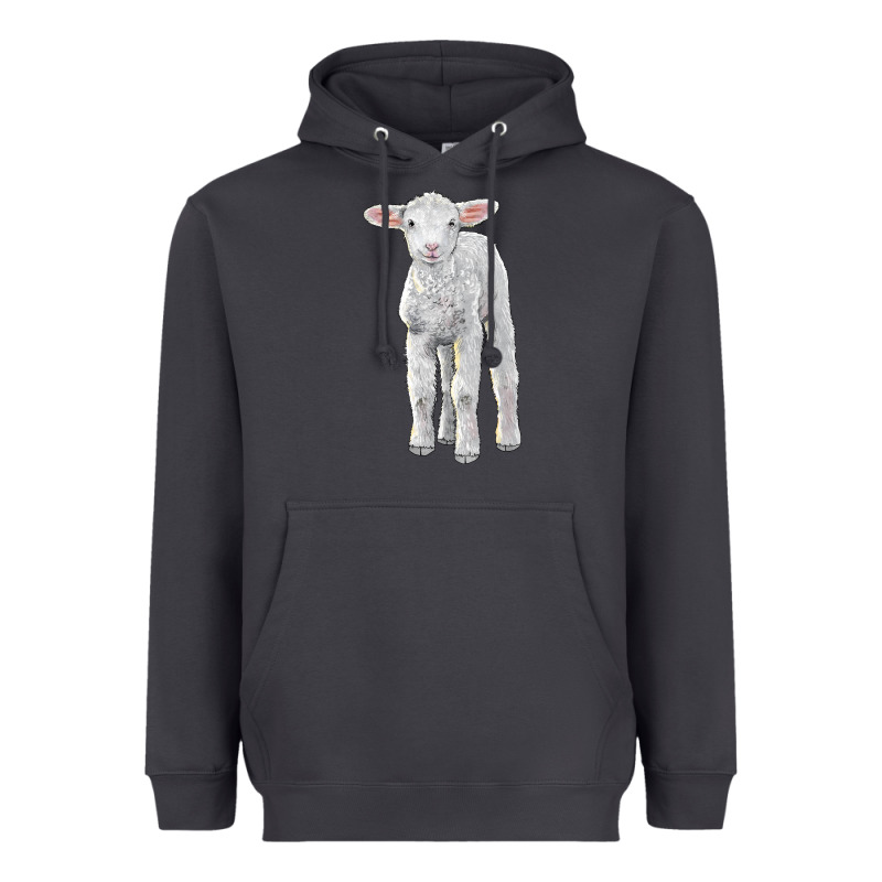 Merino Wool Baby Sheep Heavyweight Hoodie by LillyAllenDesigns | Teevron