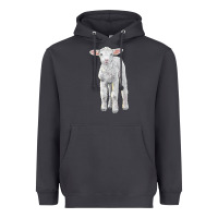 Smoke merino wool baby sheep Heavyweight Hoodie - LillyAllenDesigns