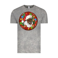 Cloud Rock Black Santa Christmas Vintage Tee - RanaPortraitStore