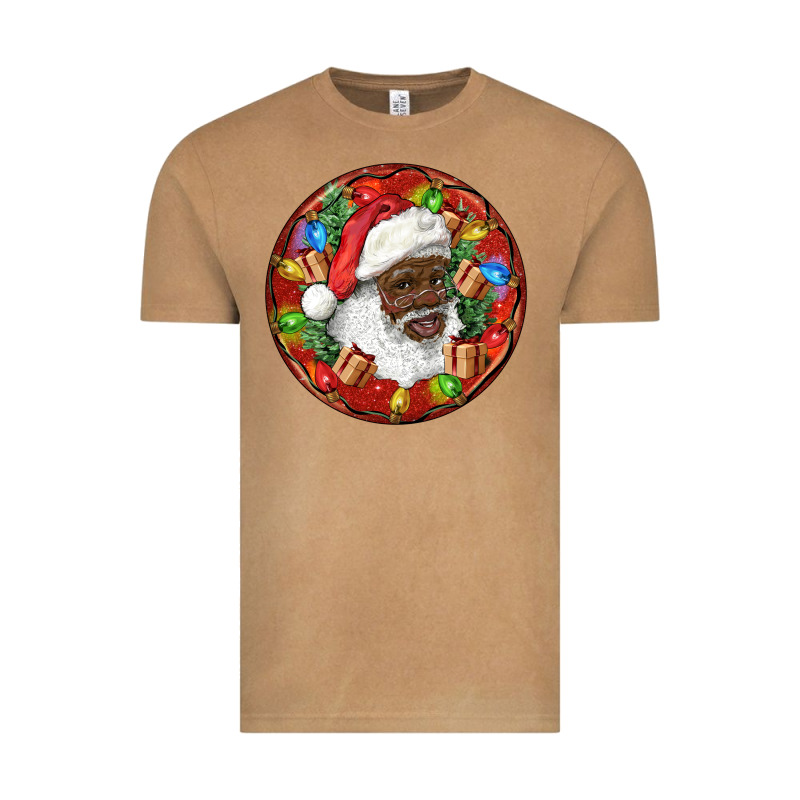 Black Santa Christmas Vintage Tee by RanaPortraitStore | Teevron