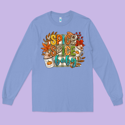 Spice Spice Baby Long Sleeve Tee Designed By Cowgirlartshop