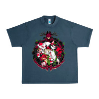 Midnight Navy hazbin hotel christmas Urban Heavy Tee - lanVoArt