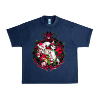 Navy hazbin hotel christmas Urban Heavy Tee - lanVoArt