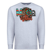 Heather Grey mama vibes Premium Sweatshirt - RacoonDesign