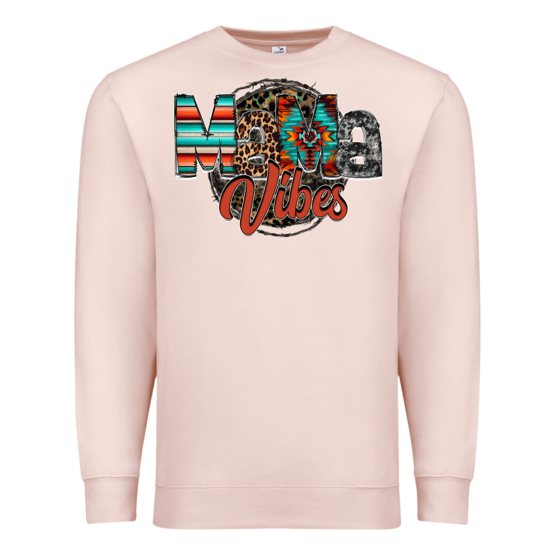 Mama Vibes Premium Sweatshirt by RacoonDesign | Teevron