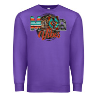 Purple mama vibes Premium Sweatshirt - RacoonDesign