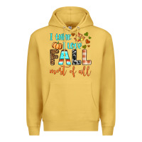 Antique Gold i think i love fall most of all Premium Hoodie - BundleAndBundleShop