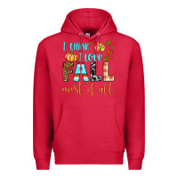 Cardinal i think i love fall most of all Premium Hoodie - BundleAndBundleShop