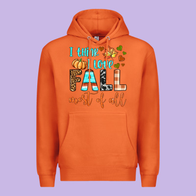 I Think I Love Fall Most Of All Premium Hoodie Designed By Bundleandbundleshop