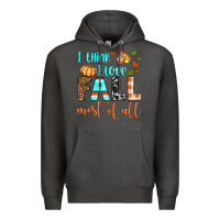 Charcoal Heather i think i love fall most of all Premium Hoodie - BundleAndBundleShop