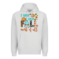 Dove Grey i think i love fall most of all Premium Hoodie - BundleAndBundleShop