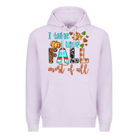 Lilac i think i love fall most of all Premium Hoodie - BundleAndBundleShop