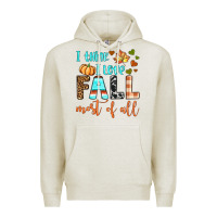 Oatmeal Heather i think i love fall most of all Premium Hoodie - BundleAndBundleShop