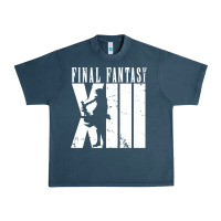 Midnight Navy final fantasy xiii lightning white Urban Heavy Tee - lanVoArt