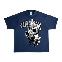 Navy present mic screaming Urban Heavy Tee - lanVoArt