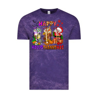 Cloud Purple happy hallothanksmas coffee cups Vintage Tee - texasbilliewilder