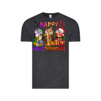 Vintage Black happy hallothanksmas coffee cups Vintage Tee - texasbilliewilder