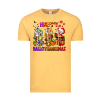Vintage Mustard happy hallothanksmas coffee cups Vintage Tee - texasbilliewilder